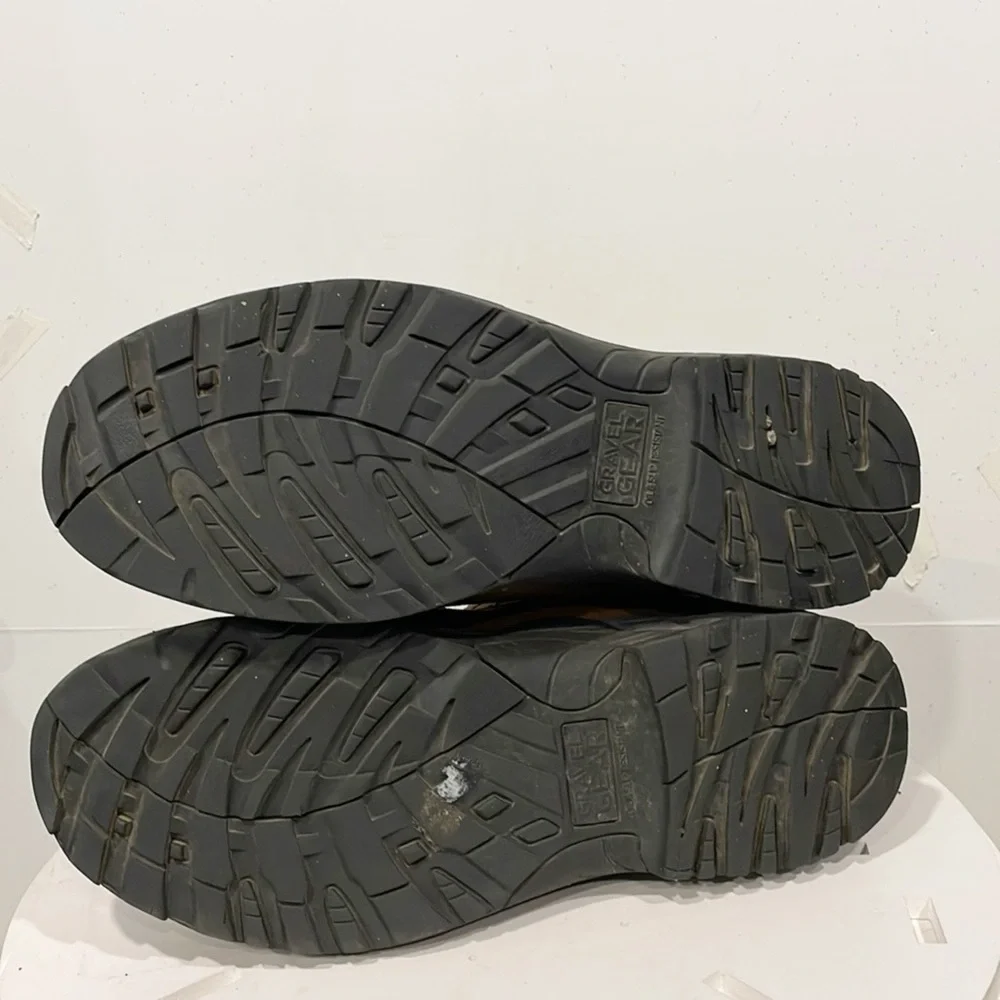 Gravel Gear Mens‎ Work Boots Steel Toe Moc Brown Sz 14M Lace Up 875850/BS-4132